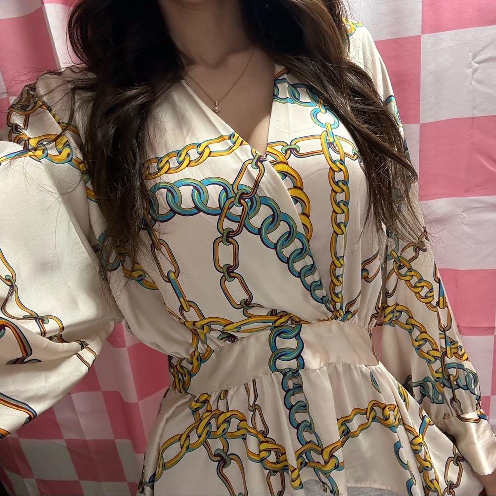 Chain Print top